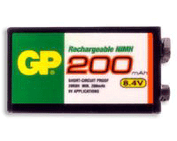 GP 9V Rechargeable Battery